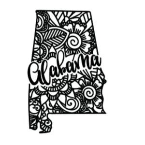 Alabama Window Decal Sticker 5.5"